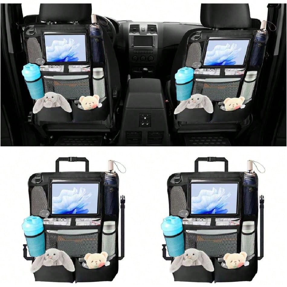 Kids Tablet With Accessories - 2PCS Car Backseat Organizer, Automotive Kick