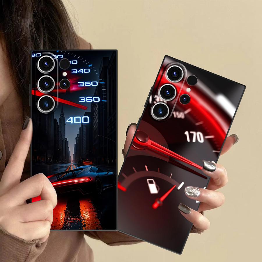 Tablet And Accessories Case - Red Car Gauge Case for Samsung