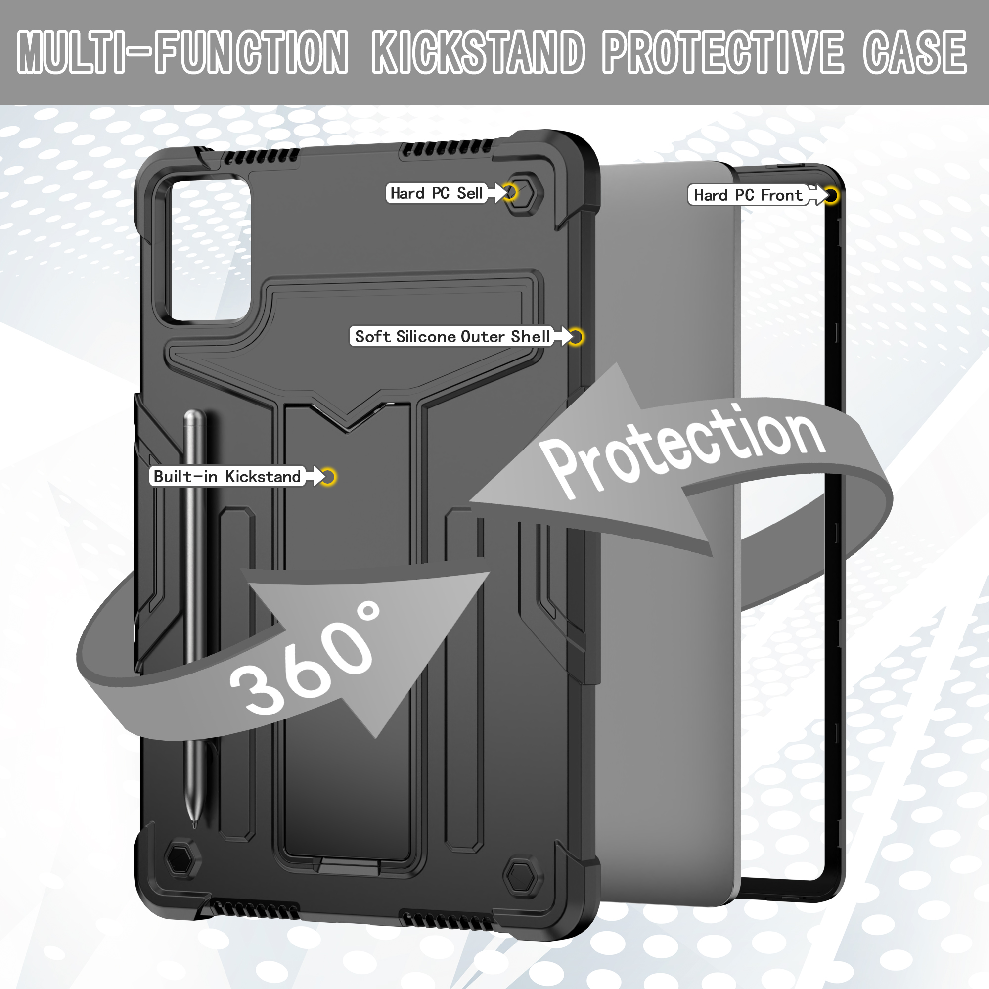 Tablet Accessories Lenovo - Rugged Stand Case For Lenovo Xiaoxin