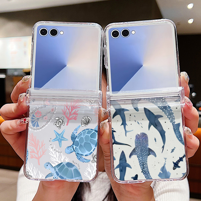 Tablet And Accessories Case - Sharks Shells Phone Case For Samsung