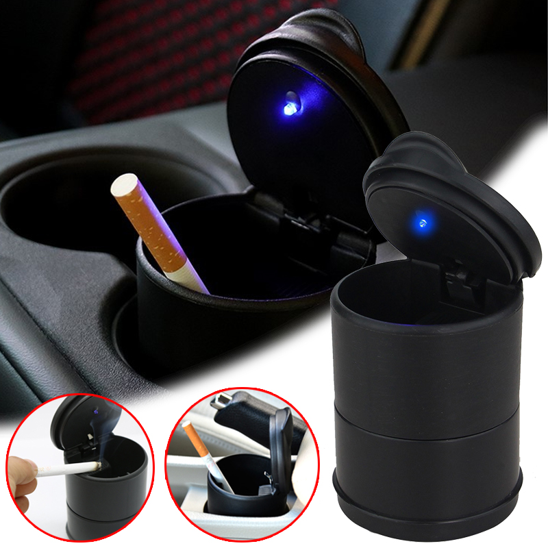 Tablet Car Accessories - Universal Car LED Ashtray Garbage Coin