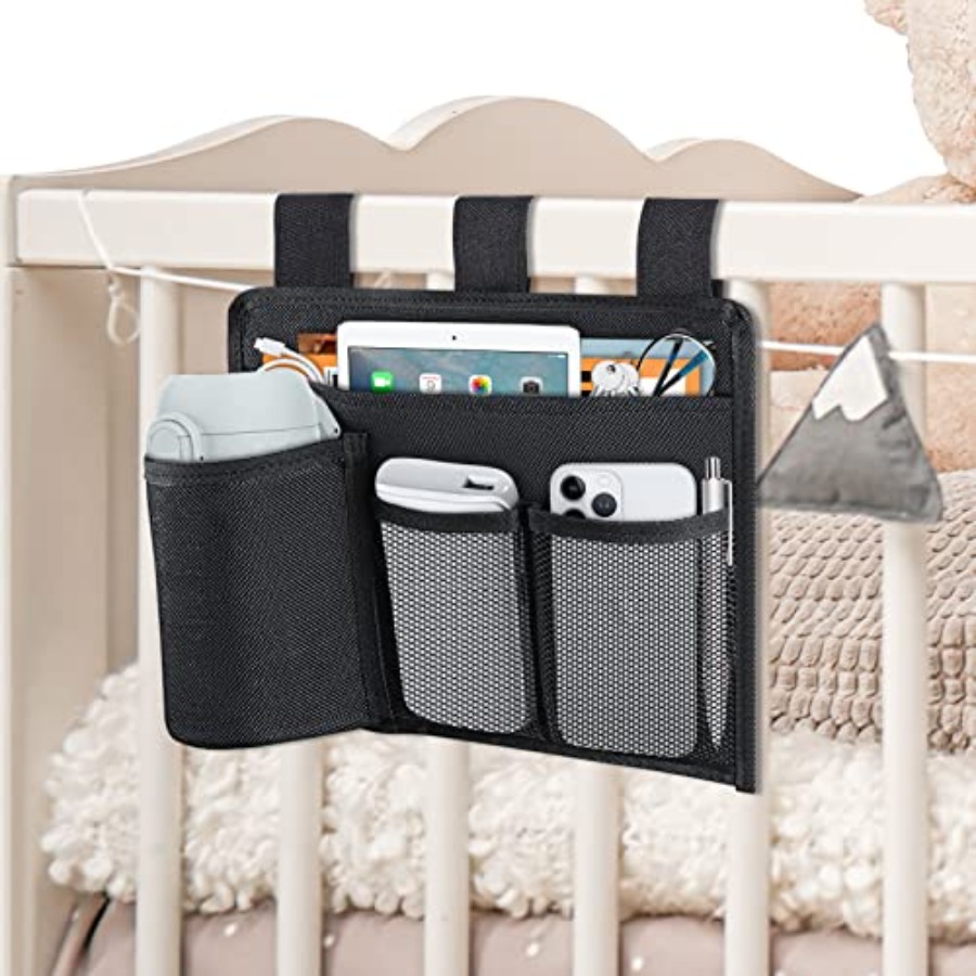 Tablet Accessories Bag - Bedside Caddy Organizer - Bed Organizer