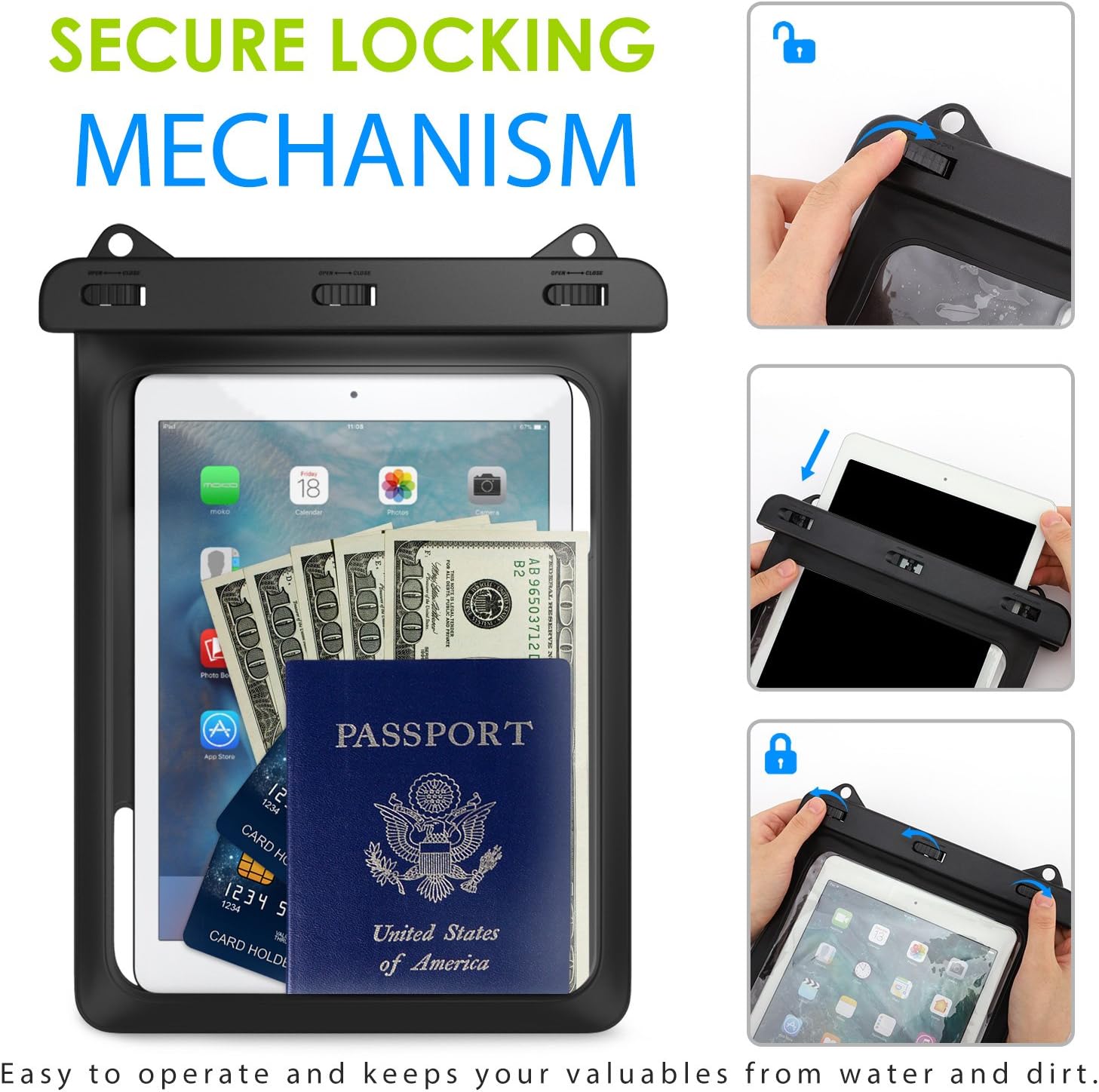 MoKo Waterproof Tablet Case Ta - Samsung Tablet With Accessories avis et prix