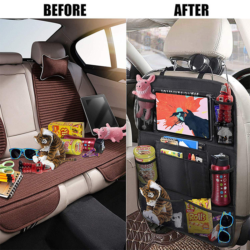 1pc Car Backseat Organizer wit - Tablet Accessories Bag avis et prix