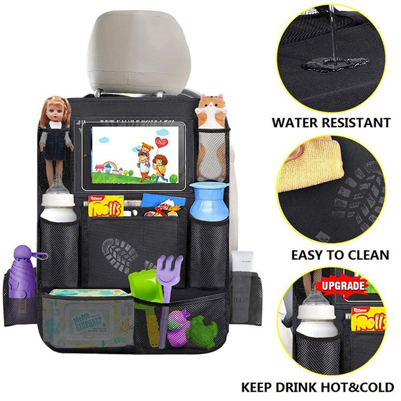 1pc Car Backseat Organizer wit - Tablet Accessories Bag avis et prix