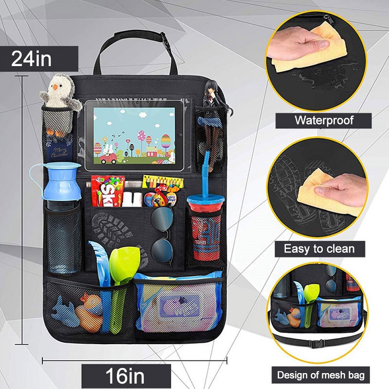 Car Backseat Organizer with To - Tablet Accessories Bag avis et prix