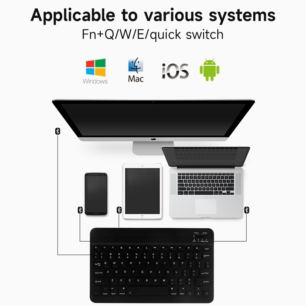 Bluetooth Keyboard for IOS And - Samsung Tablet With Accessories avis et prix