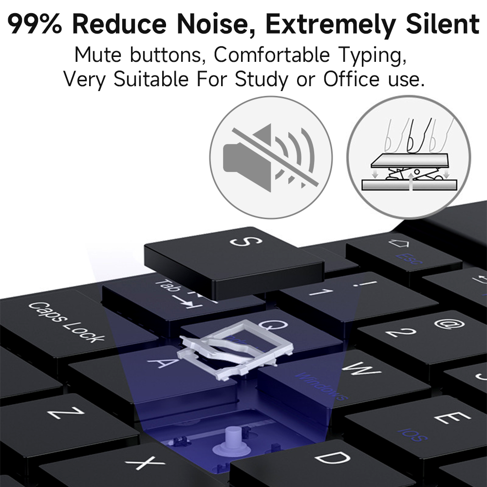 Bluetooth Keyboard for IOS And - Samsung Tablet With Accessories avis et prix