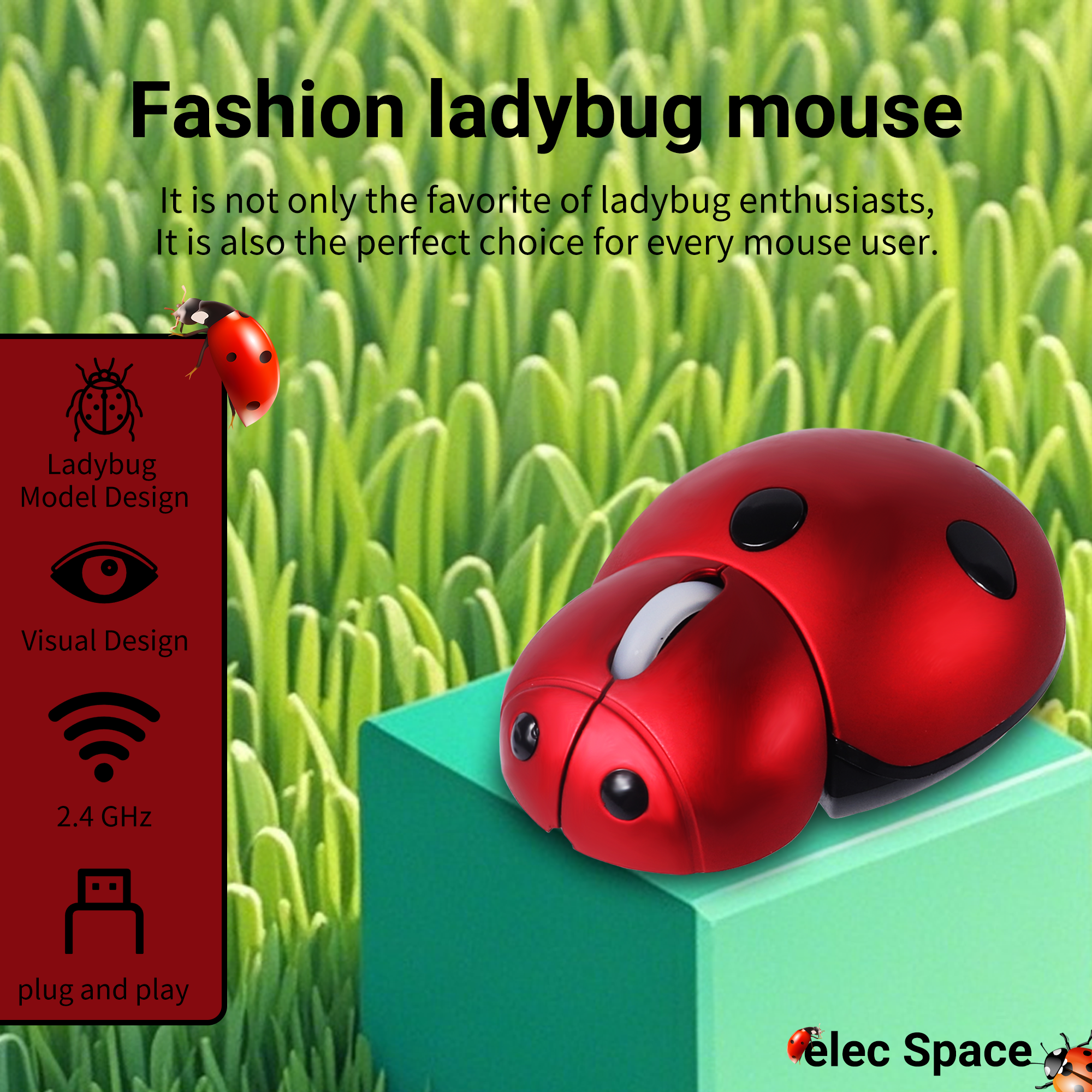 Mini Wireless 2.4G Mouse Ladyb - Kids Tablet With Accessories avis et prix