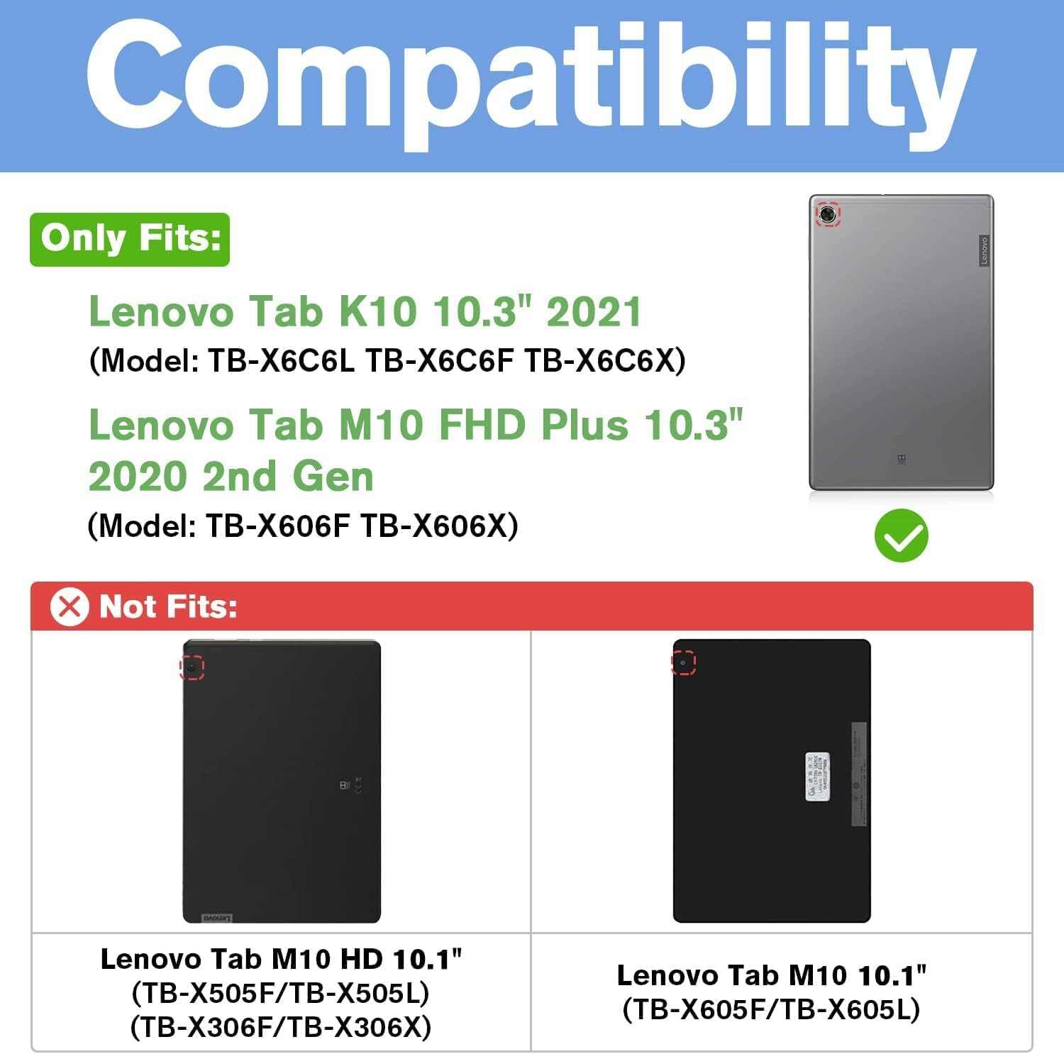 Case for Tab M10 Plus 10.3 Inc - Tablet Accessories Lenovo avis et prix