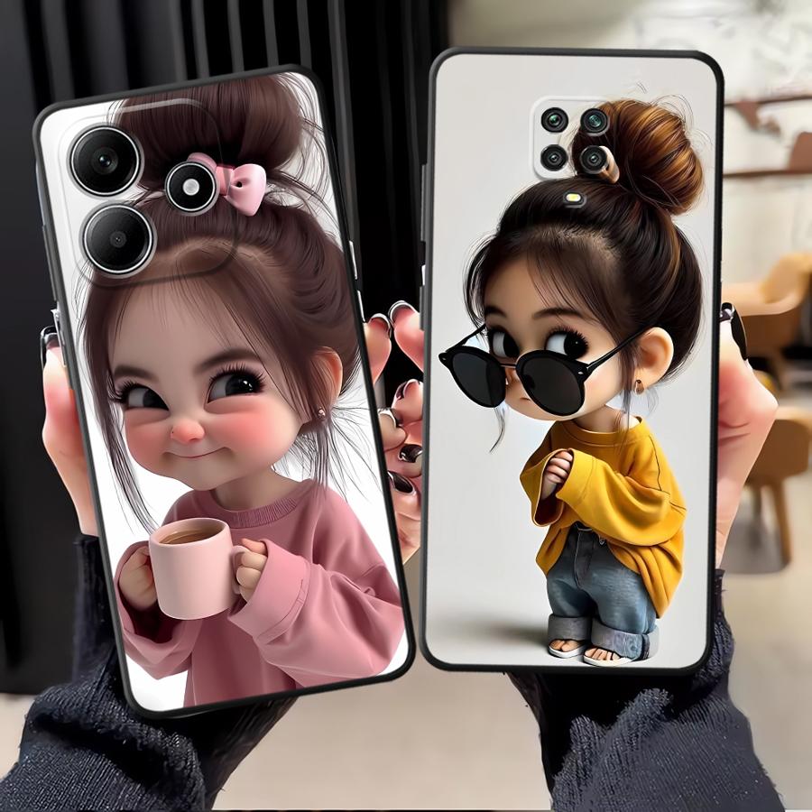 Cartoon Girl Pattern Funda Pho - Tablet And Accessories Case avis et prix