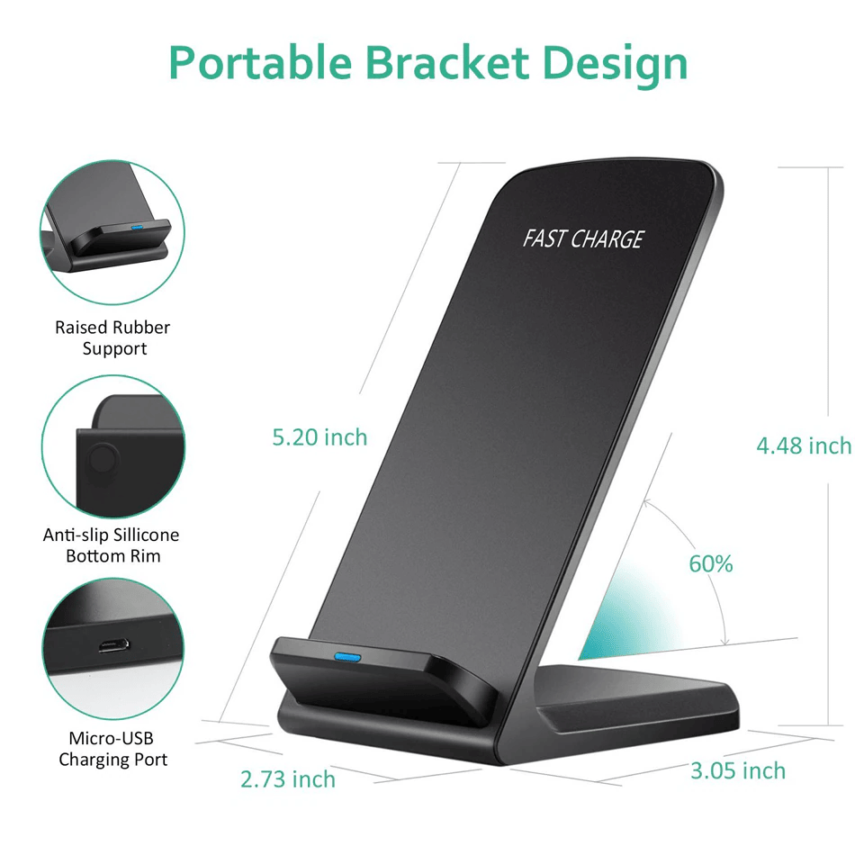 Qi Wireless Fast Charger Charg - Wireless Charging Pad avis et prix