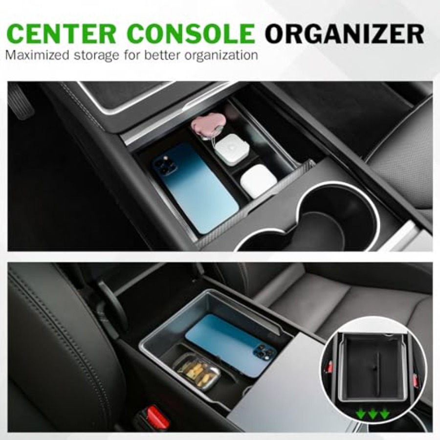 9PCS Center Console Organizer  - Wireless Charging Pad avis et prix