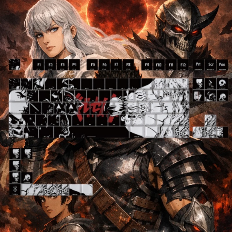 BERSERK Theme Anime Keycap 98  - Tablet Gaming Accessories avis et prix