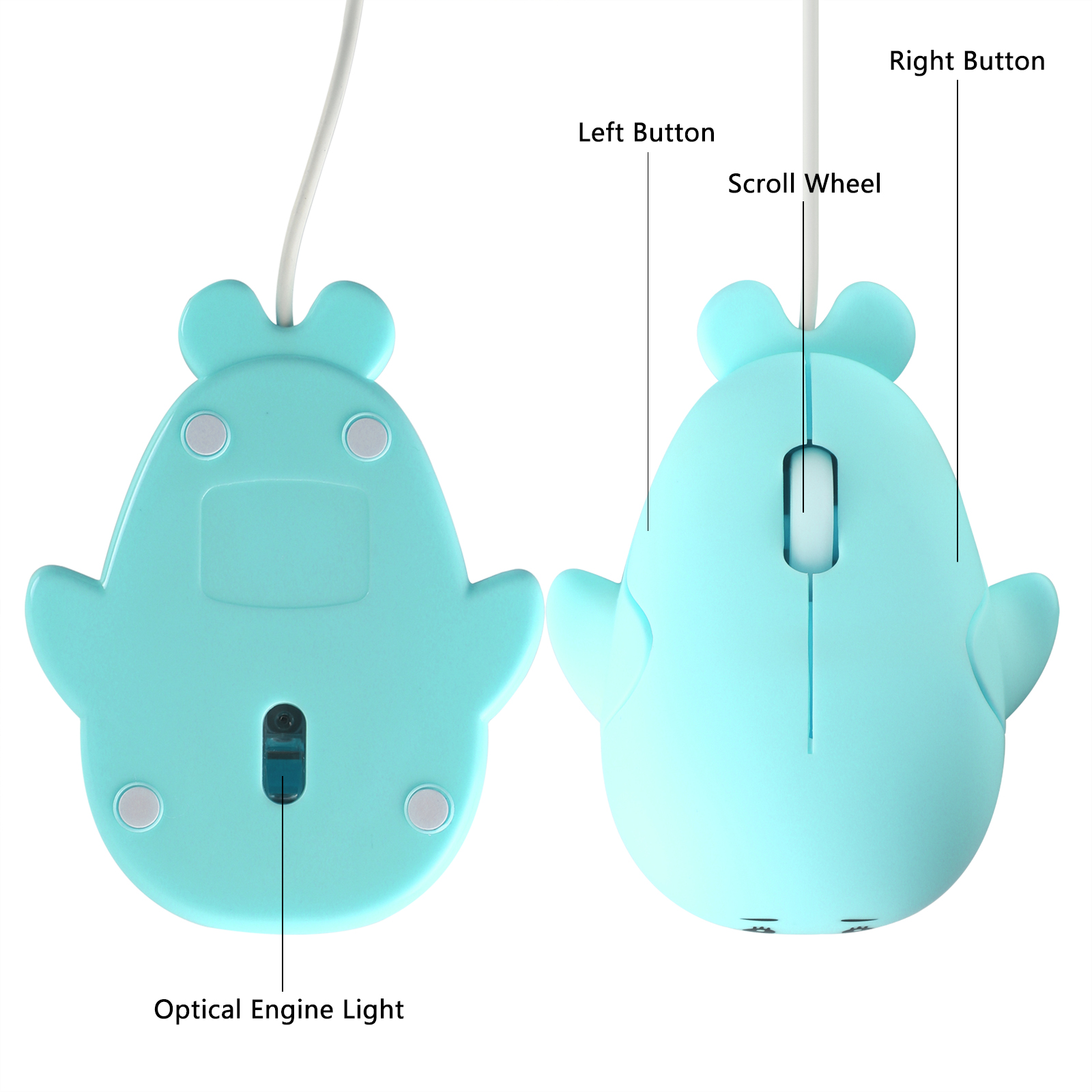 Wired Cute Dolphin Mouse Light - Kids Tablet With Accessories avis et prix