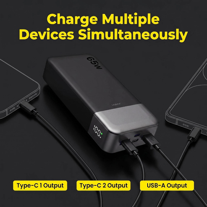 JUOVI 20000mAh Power Bank 65W  - Samsung Tablet With Accessories avis et prix